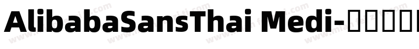 AlibabaSansThai Medi字体转换